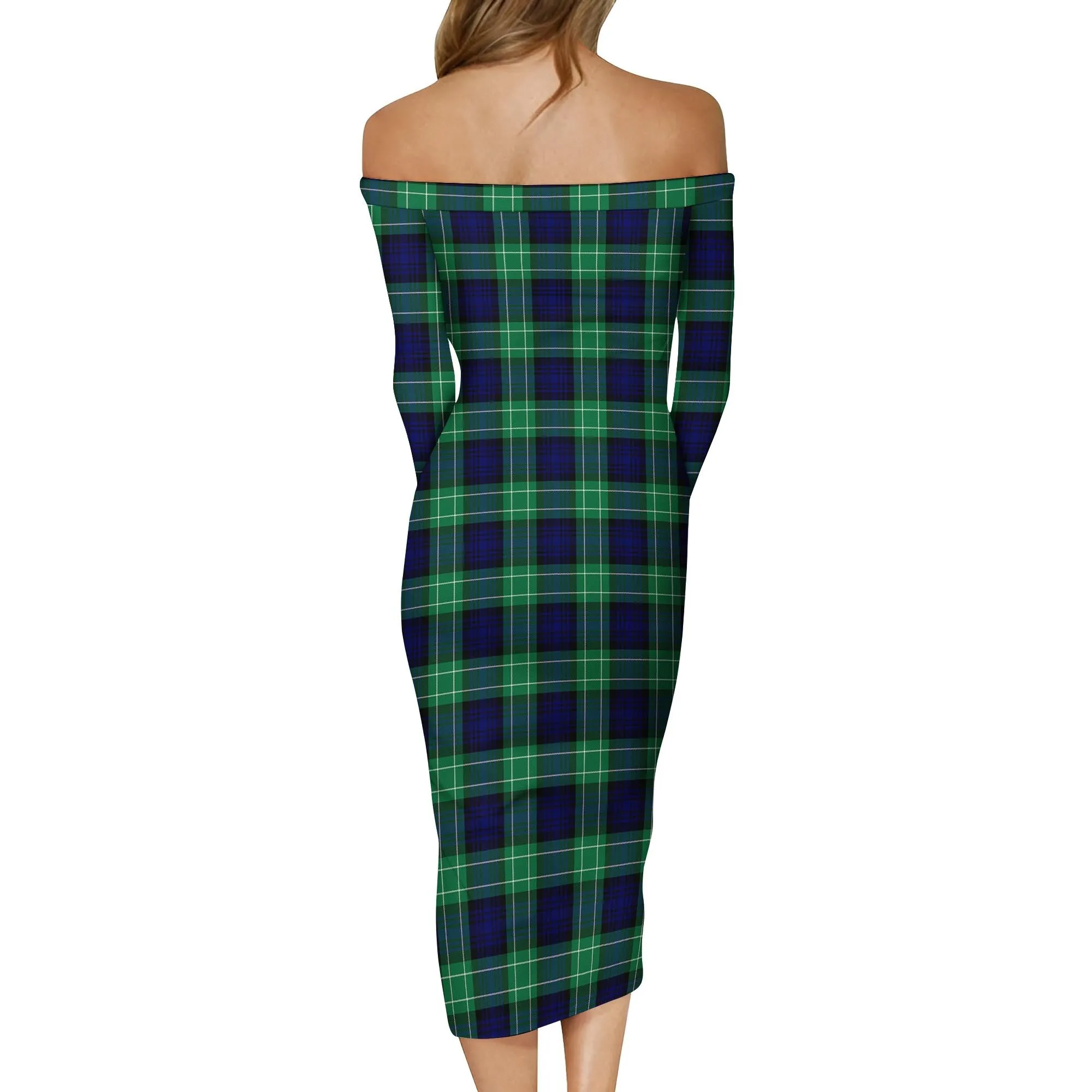 Abercrombie Tartan Off Shoulder Lady Dress