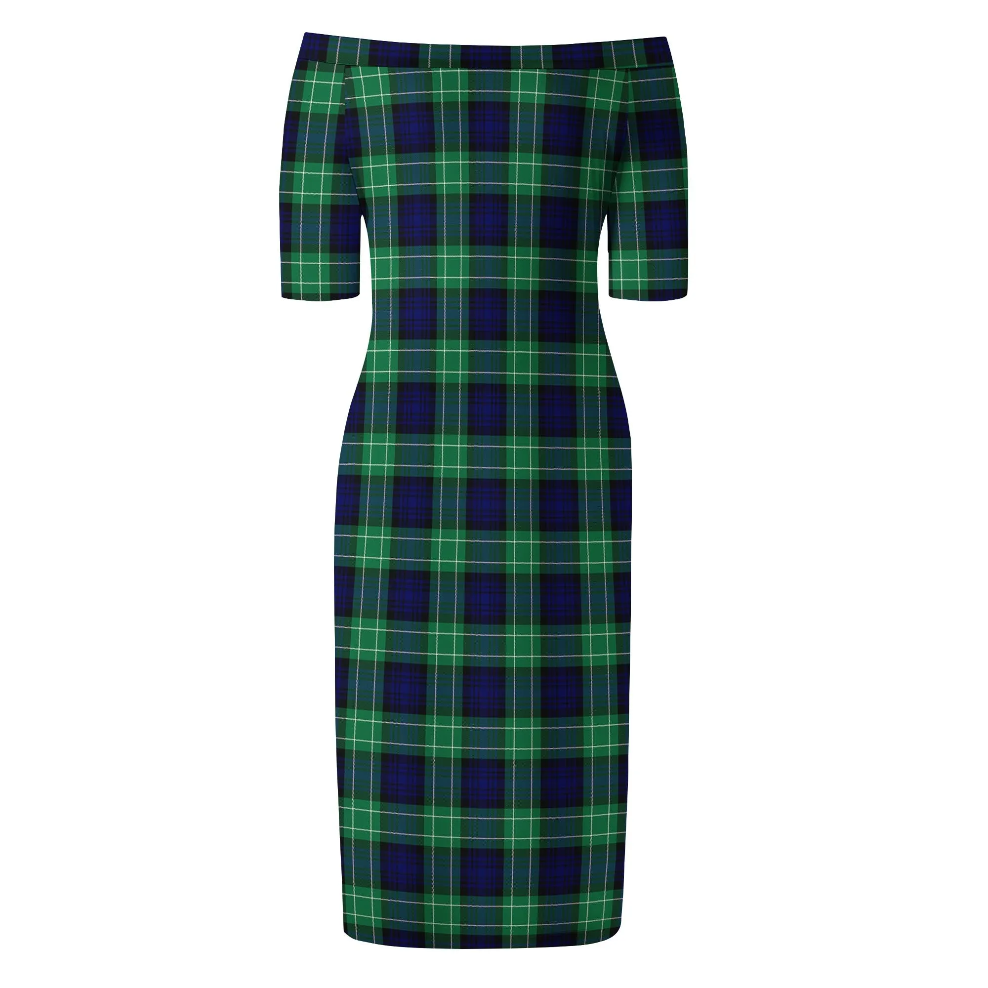 Abercrombie Tartan Off Shoulder Lady Dress