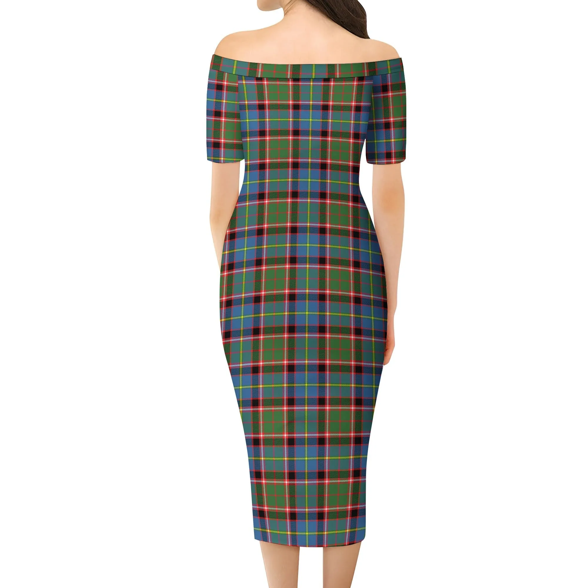 Aikenhead Tartan Off Shoulder Lady Dress