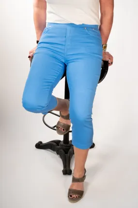 Anna Montana Jump In Capri Jeans (1016) - Blue