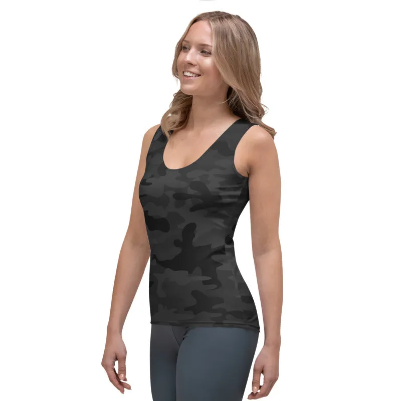 Black Camo Tank Top