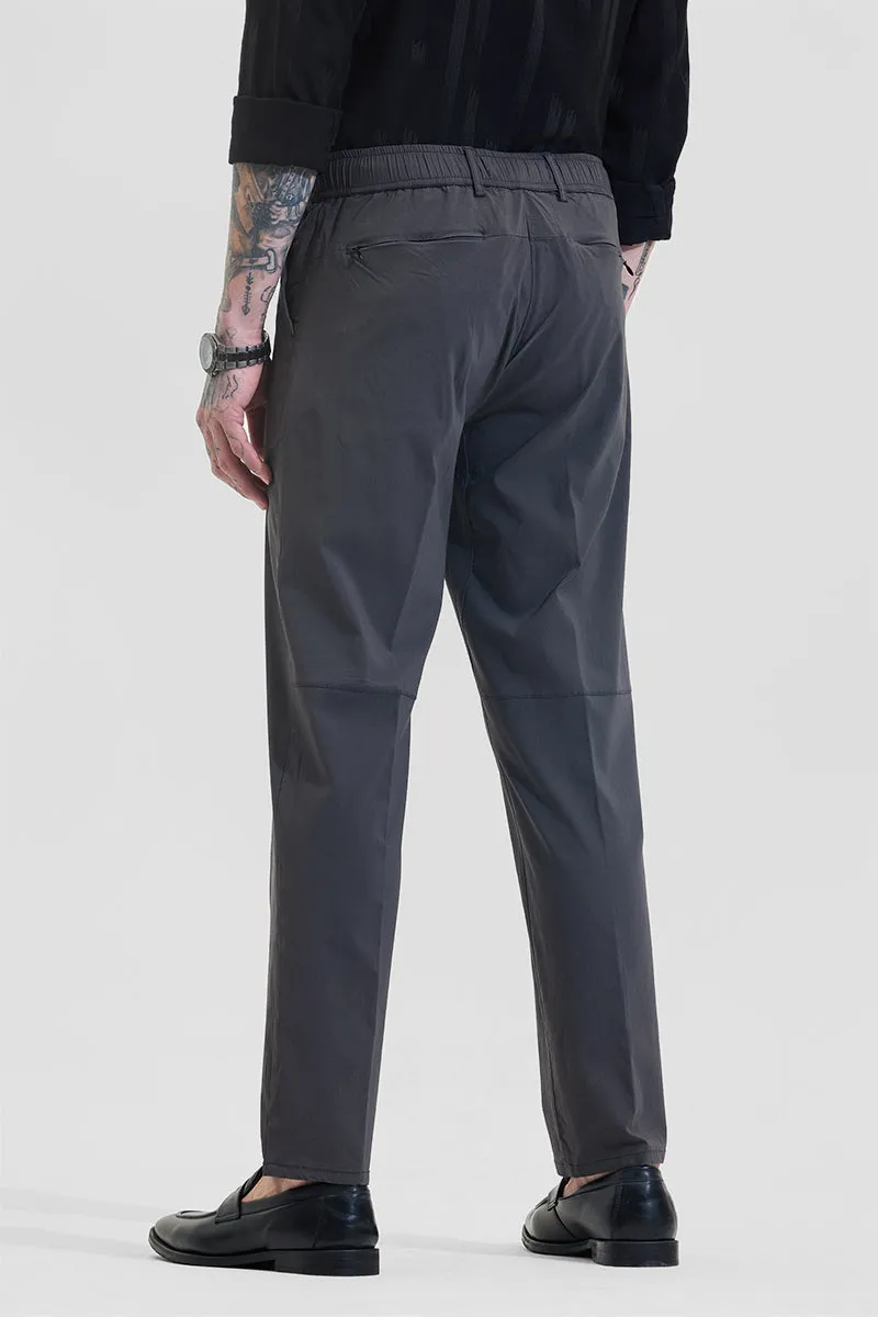 Black Slim Fit Stretchable Trousers