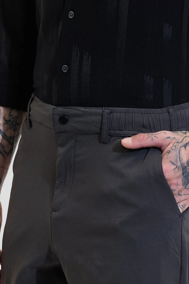 Black Slim Fit Stretchable Trousers