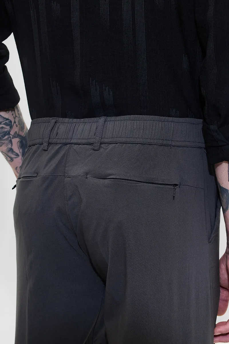 Black Slim Fit Stretchable Trousers