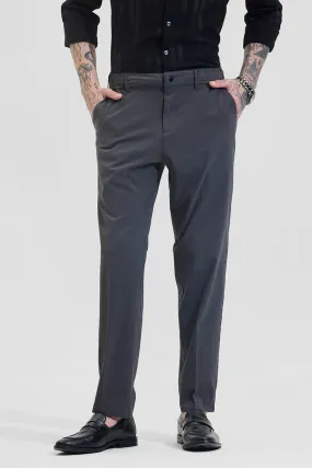 Black Slim Fit Stretchable Trousers