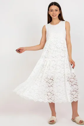 Chic Flared Lace Day Dress for Effortless Elegance