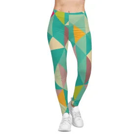 Colorful Geometric Women's Casual Leggings - Stylish and Comfortable Activewear for Every Occasion