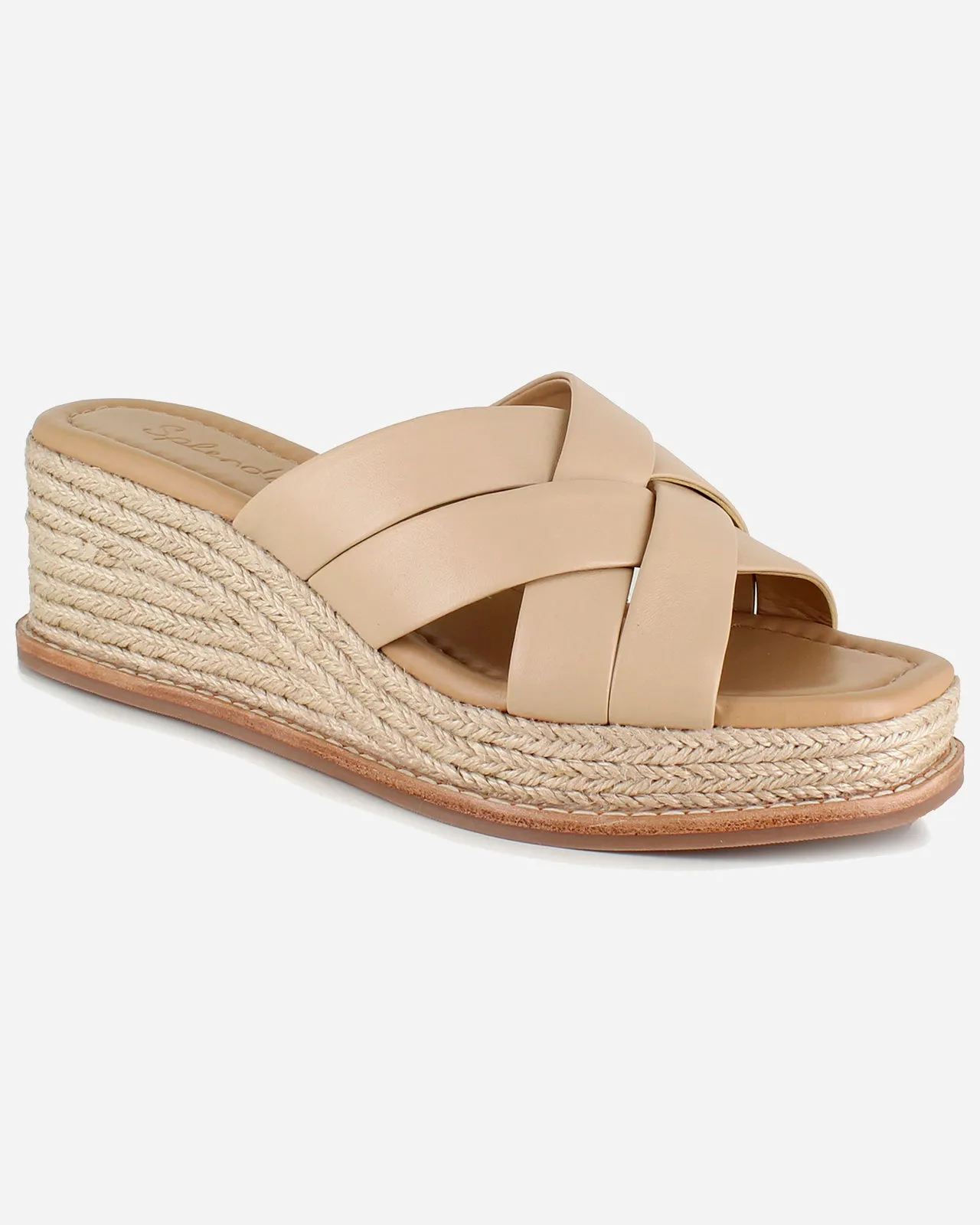 Delliny Wedge in Almond