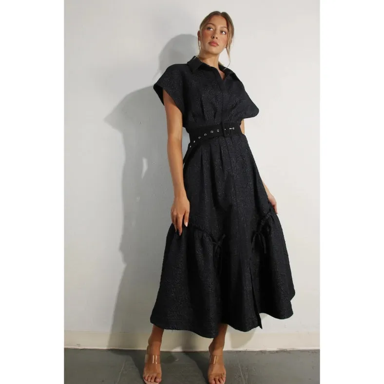 Embossed Long Dress