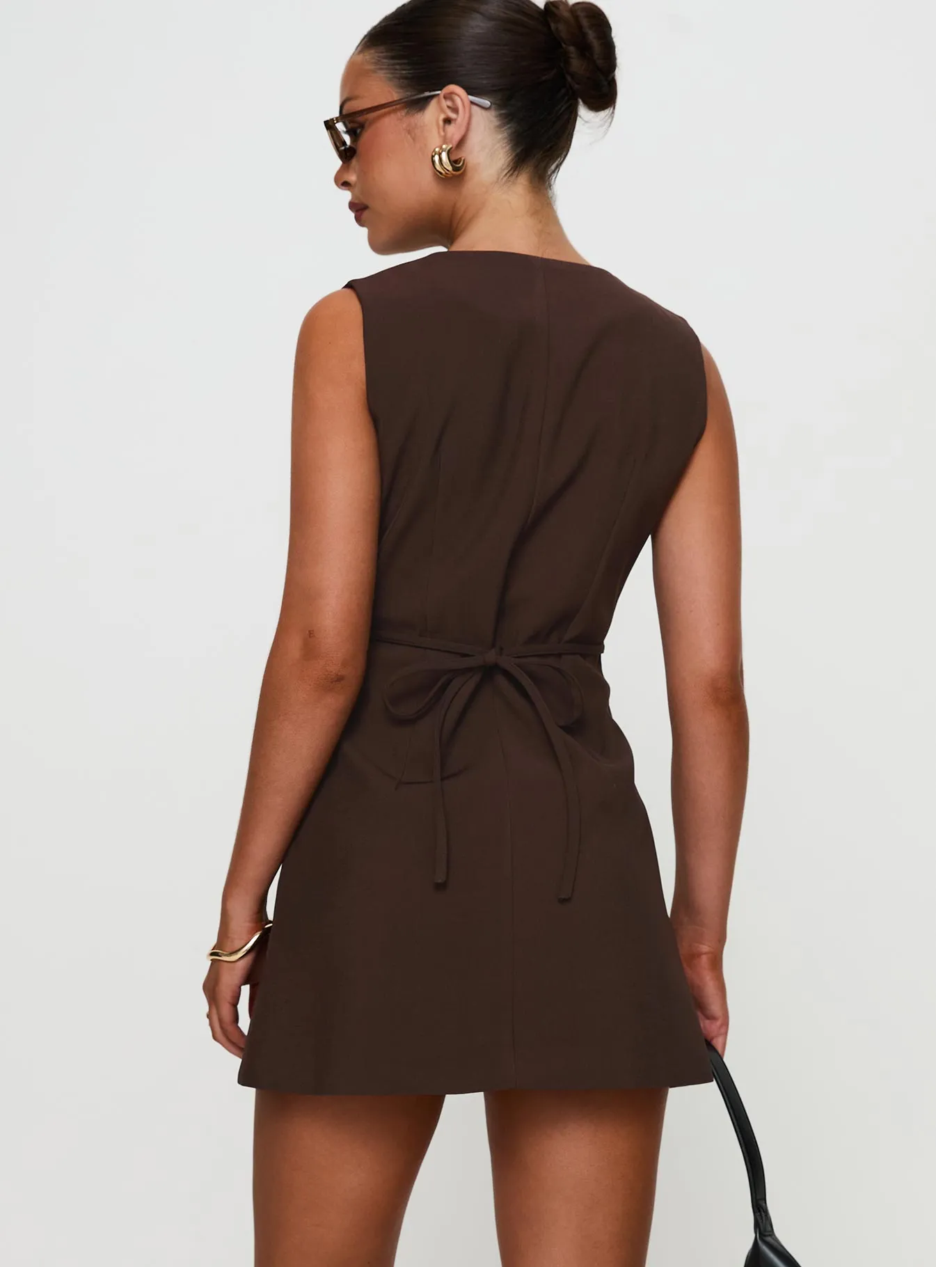 Laire Mini Dress Chocolate