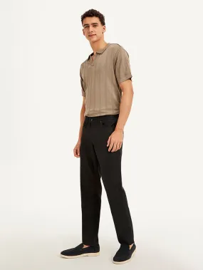 Men's Black Slim Fit Trousers