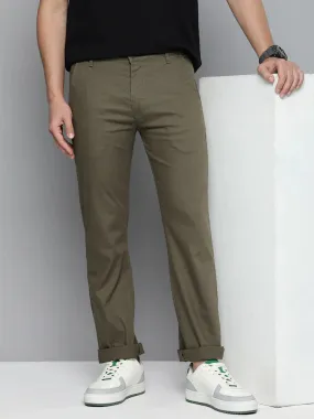 Men's Olive Slim Fit Chinos