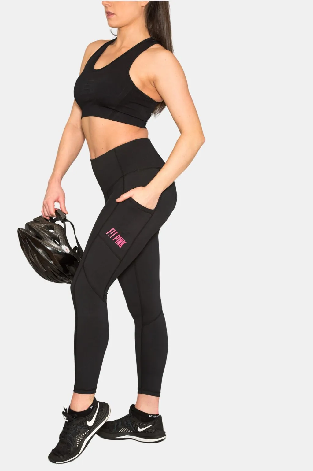 Padded Cycle Leggings in Black