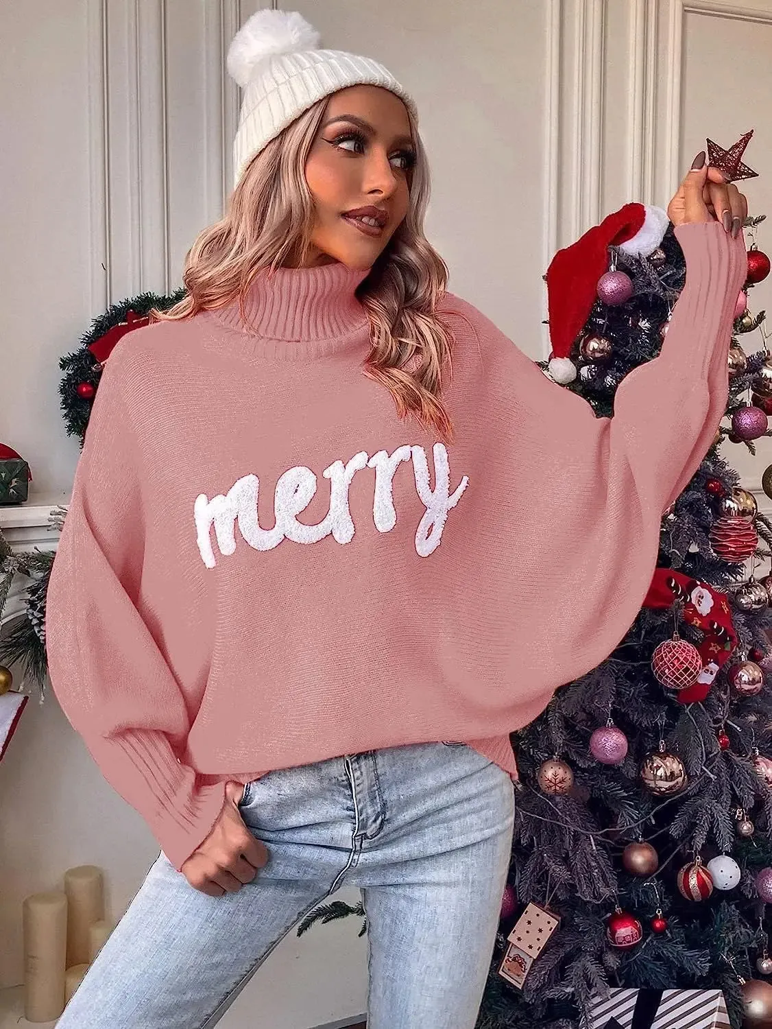 Trendy Knitted Holiday Sweater