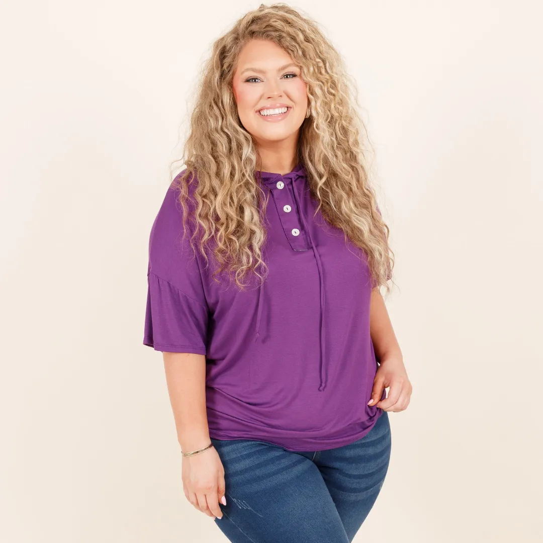 Versatile Vibe Top, Eggplant