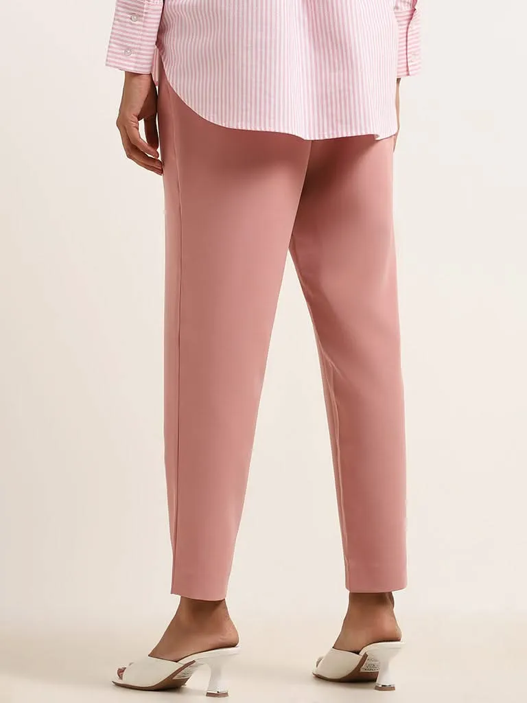 Wardrobe Pink Slim Fit Trousers